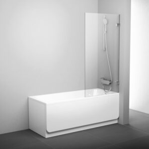 Bath screen BVS1-80 chrom+glass Transparent